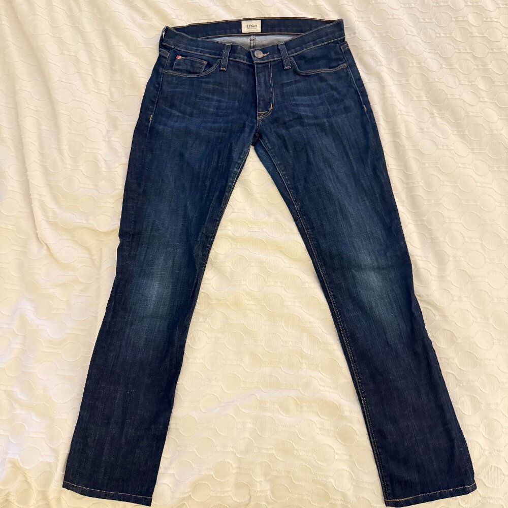 Hudson Jeans Colette Skinny Dark Blue Ankle Mid-Rise Jeans - 27